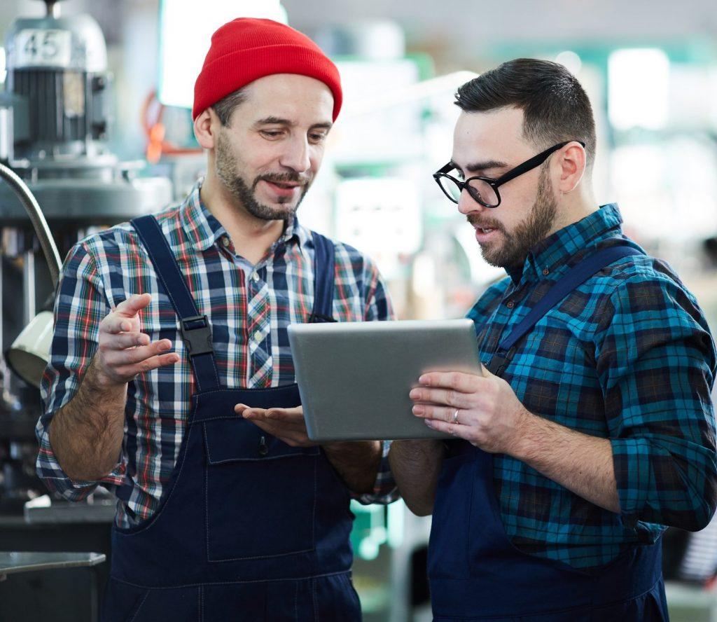 Employees using a software designed for adoption